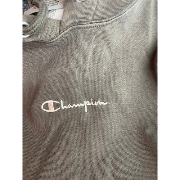 Champion HEAVYWEIGHT Olive Green Hoodie Sweatshirt mens sz M - Picture 2 of 7